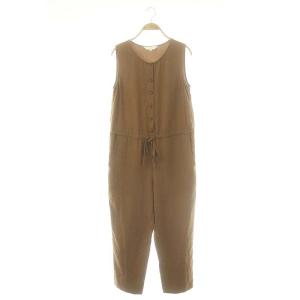 24SS OMBINAISON フロントボタンコンビネゾン オールインワン 36 茶 /MI OS