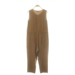 To b. by agnes b. 24SS OMBINAISON フロントボタンコンビネゾン オールインワン 36 茶 /MI OS