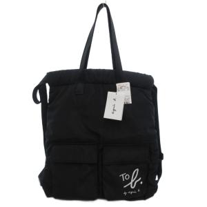 タグ付き 23AW SAC パフィー 2WAY リュックサック トートバッグ ロゴ 黒 ブラック /JS