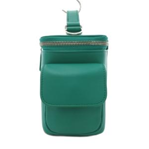 agnes b. 23SS VANiTY 2way ショルダーバッグ レザー ロゴ 緑 グリーン /JS