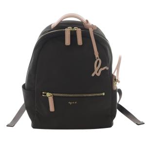 ロゴチャーム ポーチ付き バックパック ハンドバッグ リュックサック 茶色 ブラウン ロゴ /SR6