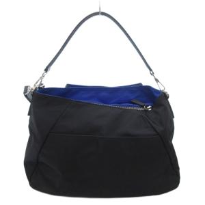 agnes b. 2way ショルダーバッグ ハンドバッグ ナイロン 黒 ブラック /JS