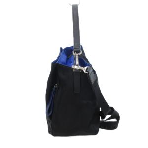 agnes b. 2way ショルダーバッグ ハンドバッグ ナイロン 黒 ブラック /JS