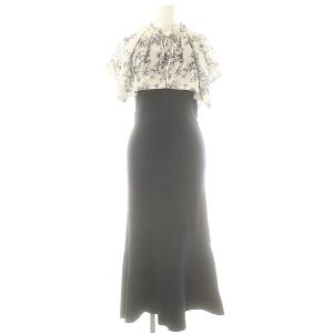 ケープデザインニットドッキングワンピース 0 ネイビー ホワイト /ES OS