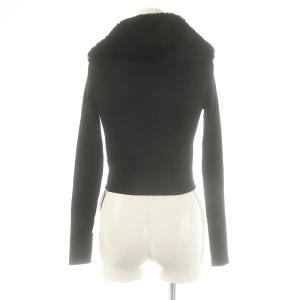 Lily Brown LilyBrown キャンディストック CANDY STOCK 23AW ファー衿ニットカーディガン ボレロ ビジュー F