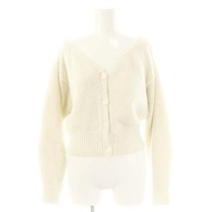 23AW スパンコールニットカーディガン F アイボリー SWNT235115 /AQ OS