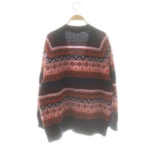 MAX&CO. ウールアルパカ混ニットカーディガン XS 紺 マルチカラー /MI OS