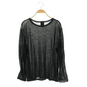 24SS SEA ISLAND COTTON ロングスリーブプルオーバー カットソー 長袖 黒 ブラック