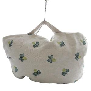 mina perhonen light berry ハンドバッグ ショルダーバッグ 2way 斜め掛け リネン ライトグレー /YO26