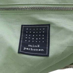 mina perhonen light berry ハンドバッグ ショルダーバッグ 2way 斜め掛け リネン ライトグレー /YO26