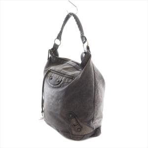 BALENCIAGA ザ デイ セミ ショルダーバッグ  ブラウン 140442