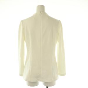 BORDERS at BALCONY BOUCLE LONG SLEEVE トップス カットソー 36 白 /MI OS SH