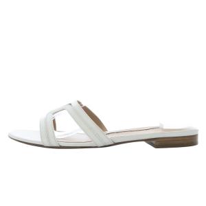 PELLICO SAMI カナーレ CANALE サンダル フラット レザー 36.5 ホワイト /YO12 SH