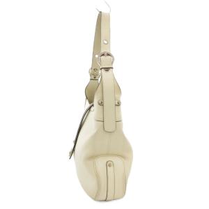 Salvatore Ferragamo ガンチーニ ハンドバッグ ワンショルダー 肩掛け レザー 白 ホワイト /GV