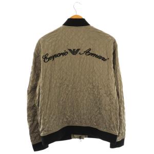 EMPORIO ARMANI キルティング ジャケット ブルゾン 54 グレージュ /DF OS