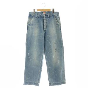 DENIM PAINTER PANTS ボタンフライ 30 ブルー