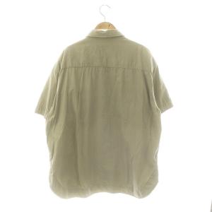 Spick&Span 23SS ガーメントダイユーティリティーシャツ F カーキベージュ /DO OS