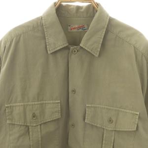 Spick&Span 23SS ガーメントダイユーティリティーシャツ F カーキベージュ /DO OS