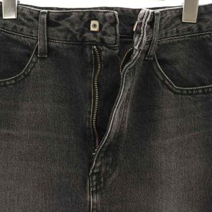 FRAY I.D 23AW デニムストレートタイトスカート マキシ ロング 0 黒 ブラック /AT OS