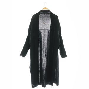 MUSE de Deuxieme Classe PARUコットンロングカーディガン ニット 前開きトッパー 黒 ブラック /AT OS