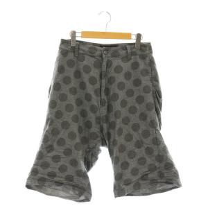 ドット柄 ハーフパンツ M グレー /AT OS