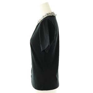 agnes b. 襟花柄半袖シャツ 1 ブラック マルチカラー /DO OS