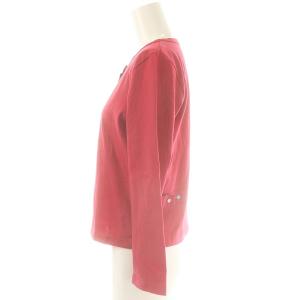 agnes b. プレッション カーディガン クルーネック 2 赤 レッド /AT OS