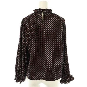 To b. by agnes b. CHEMISE ツインドットブラウス 長袖 36 紺 ネイビー /AT OS