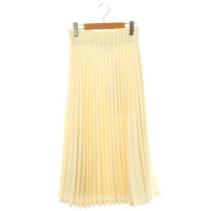 プリーツスカート ロング フレア 36 エクリュ /NR OS