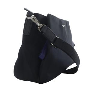 agnes b. ショルダーバッグ ロゴ 黒 ブラック OAS14-02 /SR2 SH