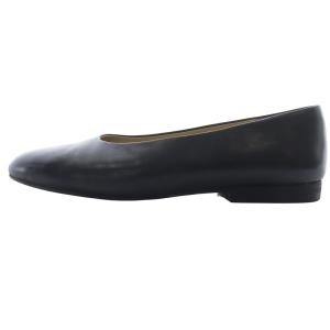 agnes b. レザーフラットシューズ パンプス 25cm 黒 ブラック /SR36 SH