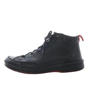 ケベック スニーカー ハイカット レザー 39 ブラック /YO24 SH