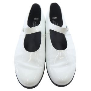 COMME des GARCONS COMME des GARCONS メリージェ パンプス ストラップ 24.5cm 白 ホワイト /SR4