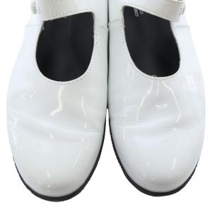 COMME des GARCONS COMME des GARCONS メリージェ パンプス ストラップ 24.5cm 白 ホワイト /SR4