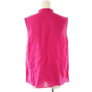 ANAYI フリルノースリーブブラウス リネン 38 ピンク /DF OS SH