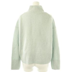 ANAYI ウールカシミヤ天竺ハイネックプルオーバーニット セーター 長袖 38 ライトブルー /DF OS SH