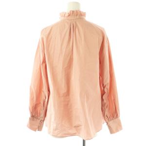 ANAYI ギャザーフリルシャツ ブラウス 長袖 38 ピンク /DF OS SH