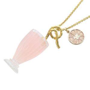 フレッシュピンクレモネード ネックレス ペンダント ゴールド色 /SR19 SH