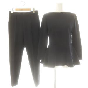 エストネーション ブラウス テーパードパンツ セットアップ 36 38 ネイビー /ES OS