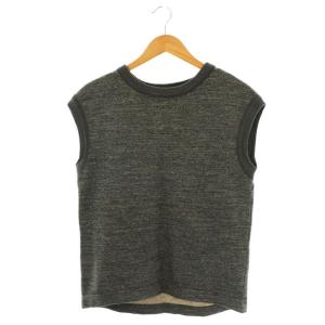 コットンニットベスト プルオーバー 3 ダークグレー /MI OS