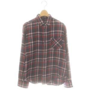 チェックネルシャツ 3 ネイビー レッド オフホワイト /DO OS