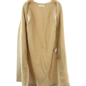 TOMORROWLAND ボアロングジレ ジャケット ベスト 36 ベージュ /AQ OS