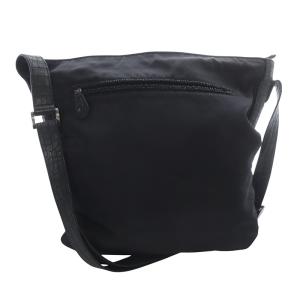 GIORGIO ARMANI 型押し切替ショルダーバッグ 切替 黒 ブラック /SR7