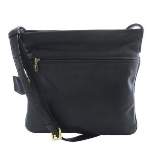 ヴィンテージ キャンバス レザー ショルダーバッグ 黒 ブラック /SR21 OH