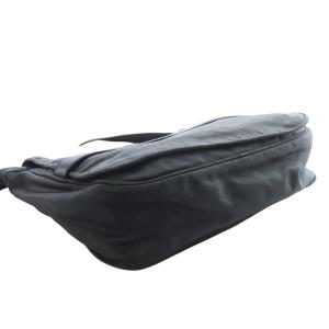 LOEWE キャンバス レザー メッセンジャーショルダーバッグ 黒 ブラック /SR19 OH