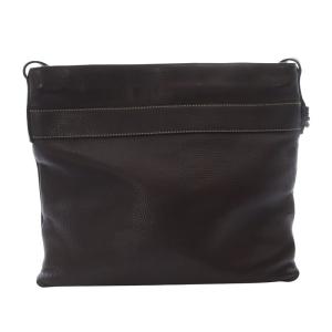 LOEWE シボレザー スクエア ショルダーバッグ ロゴ 茶色 ブラウン /SR22 OH