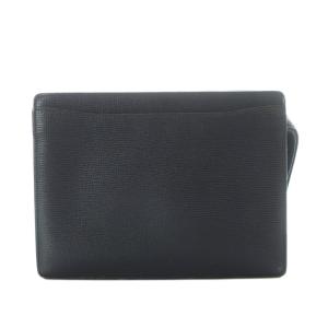 LOEWE クラッチバッグ セカンド ハンド レザー アナグラム 黒 ブラック /RI OS