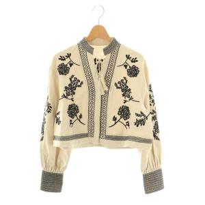 23SS MEDI VINTAGE FLOWER EMBROIDERY SHIRT F