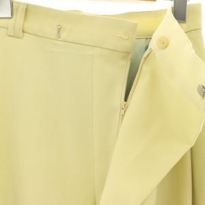 Ameri VINTAGE 25SS MEDI WIDE TUCK BONTAN PANTS パンツ ワイド タック S イエロー