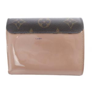 LOUIS VUITTON チェリーウッド コンパクトウォレット 財布 茶 ブラウン ピンク M61911 /SR17 OH